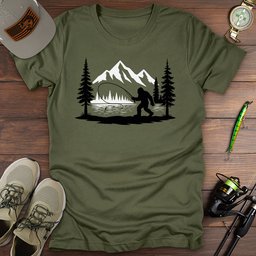 Fly Fishing Bigfoot T Shirt Gift For Fishing Enthusiast