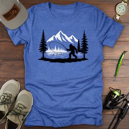 Fly Fishing Bigfoot T Shirt Gift For Fishing Enthusiast