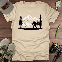 Fly Fishing Bigfoot T Shirt Gift For Fishing Enthusiast