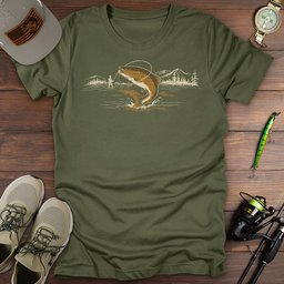 Hooked On The Wild T Shirt Gift For Fishing Enthusiast
