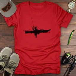 Kayak Fishing Vector T Shirt Gift For Fishing Enthusiast