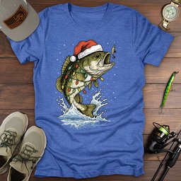 Merry Bassmas T Shirt Gift For Fishing Enthusiast