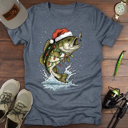Merry Bassmas T Shirt Gift For Fishing Enthusiast