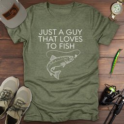 Fish Guy T Shirt Gift For Fishing Enthusiast
