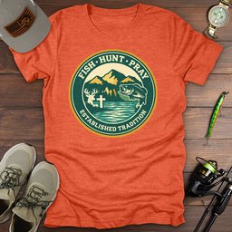 Hunt Fish Pray T Shirt Gift For Fishing Enthusiast