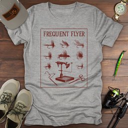 Frequent Flyer T Shirt Gift For Fishing Enthusiast