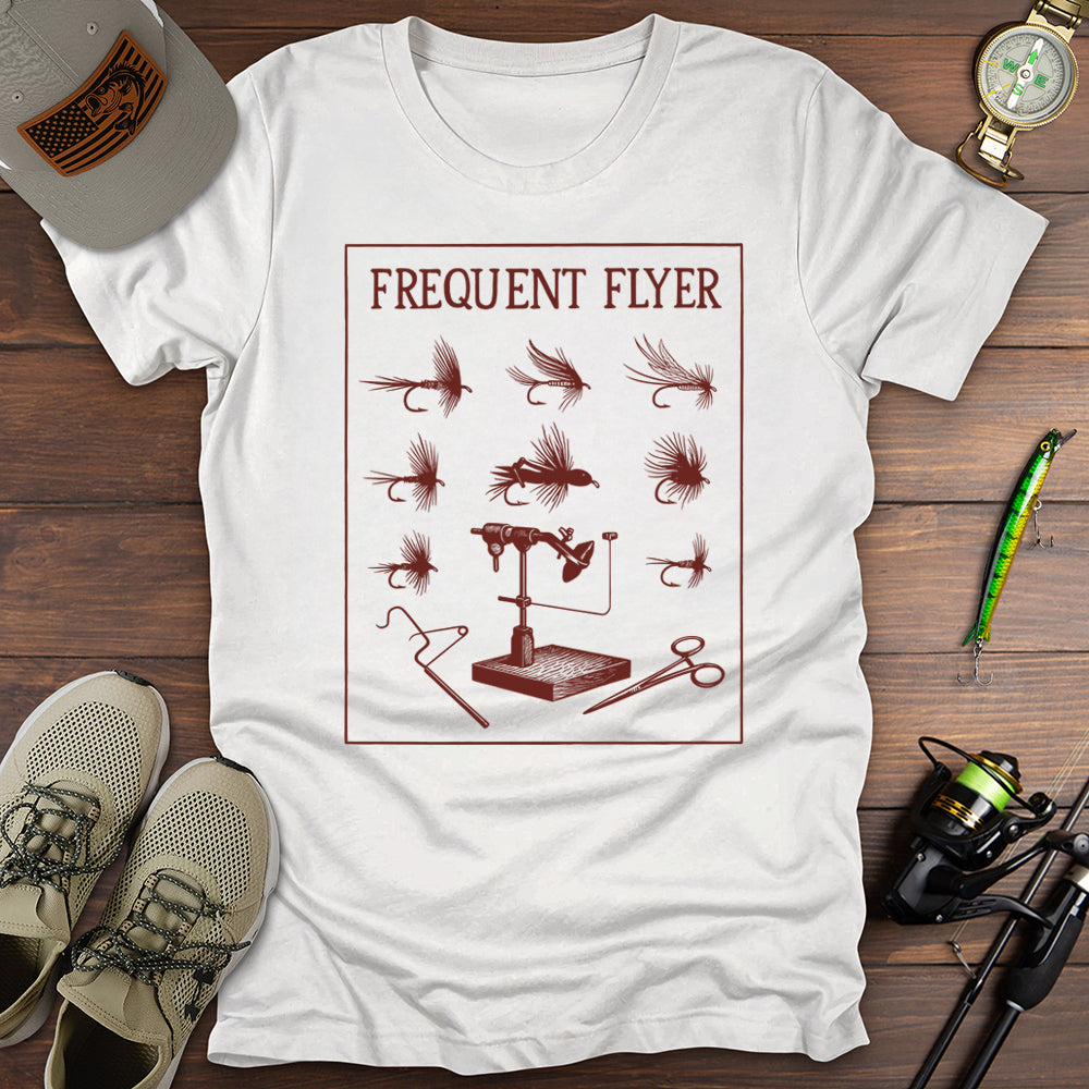 Frequent Flyer T Shirt Gift For Fishing Enthusiast