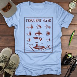 Frequent Flyer T Shirt Gift For Fishing Enthusiast