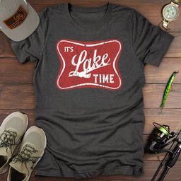 Its Lake Time T Shirt Gift For Fishing Enthusiast
