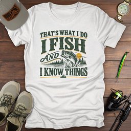 I Know Things T Shirt Gift For Fishing Enthusiast