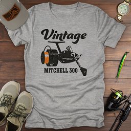 Mitchell 300 T Shirt Gift For Fishing Enthusiast