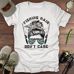 Fishing Hair T Shirt Gift For Fishing Enthusiast