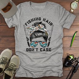 Fishing Hair T Shirt Gift For Fishing Enthusiast