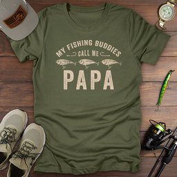 Fishing Buddies Call Me Papa T Shirt Gift For Dad