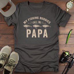 Fishing Buddies Call Me Papa T Shirt Gift For Dad