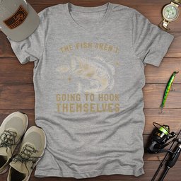 Hook Themselves T Shirt Gift For Fishing Enthusiast