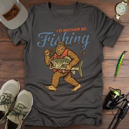 Rather Be Fishing T Shirt Gift For Fishing Enthusiast