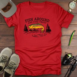 Find Trout T Shirt Gift For Fishing Enthusiast