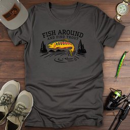 Find Trout T Shirt Gift For Fishing Enthusiast