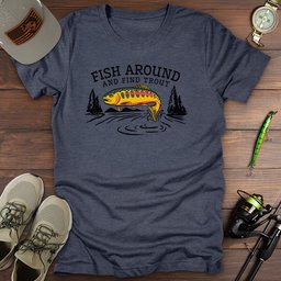 Find Trout T Shirt Gift For Fishing Enthusiast