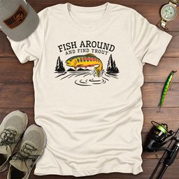 Find Trout T Shirt Gift For Fishing Enthusiast