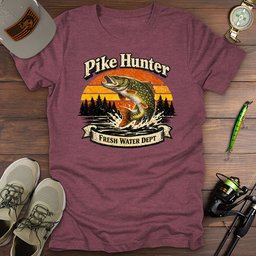 Pike Hunter T Shirt Gift For Fishing Enthusiast