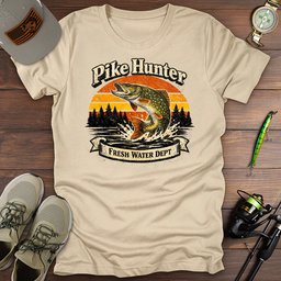 Pike Hunter T Shirt Gift For Fishing Enthusiast