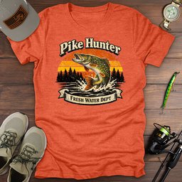Pike Hunter T Shirt Gift For Fishing Enthusiast