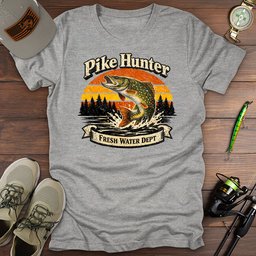 Pike Hunter T Shirt Gift For Fishing Enthusiast