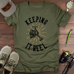 Keeping IT Reel T Shirt Gift For Fishing Enthusiast