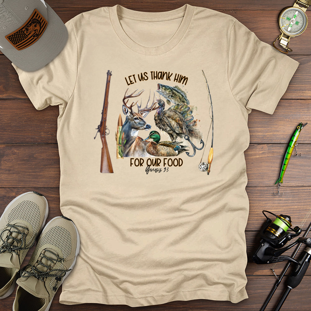 Let US Thank Him T Shirt Gift For Fishing Enthusiast