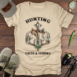 Hunt Faith Fishing T Shirt Gift For Fishing Enthusiast