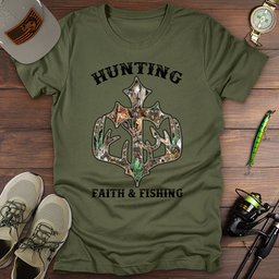Hunt Faith Fishing T Shirt Gift For Fishing Enthusiast