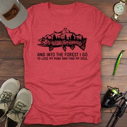 Into The Forest T Shirt Gift For Fishing Enthusiast