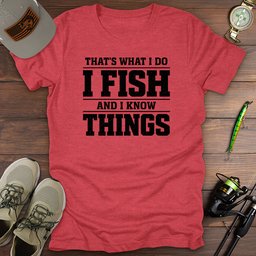 Know Things Fish T Shirt Gift For Fishing Enthusiast