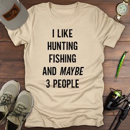Hunting Fishing T Shirt Gift For Fishing Enthusiast