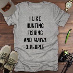 Hunting Fishing T Shirt Gift For Fishing Enthusiast