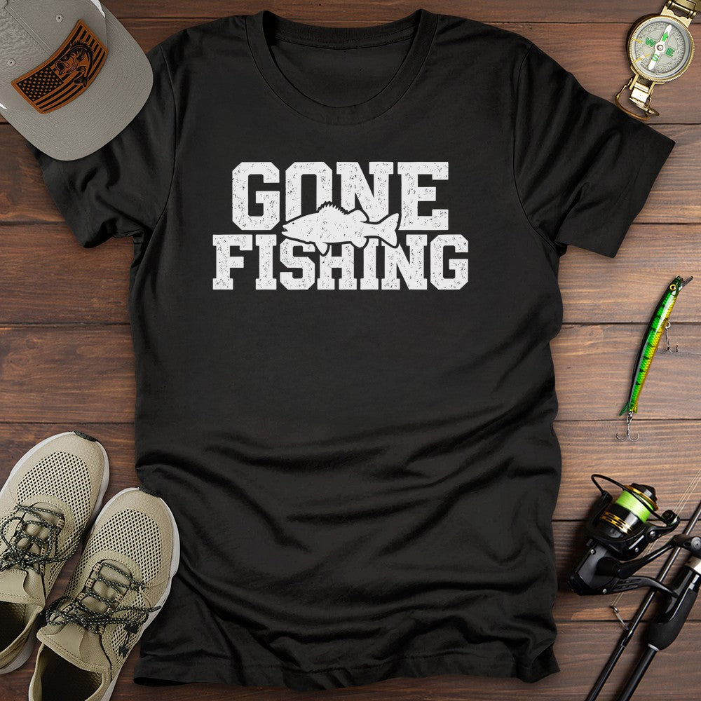 Gone Fishing T Shirt Gift For Fishing Enthusiast