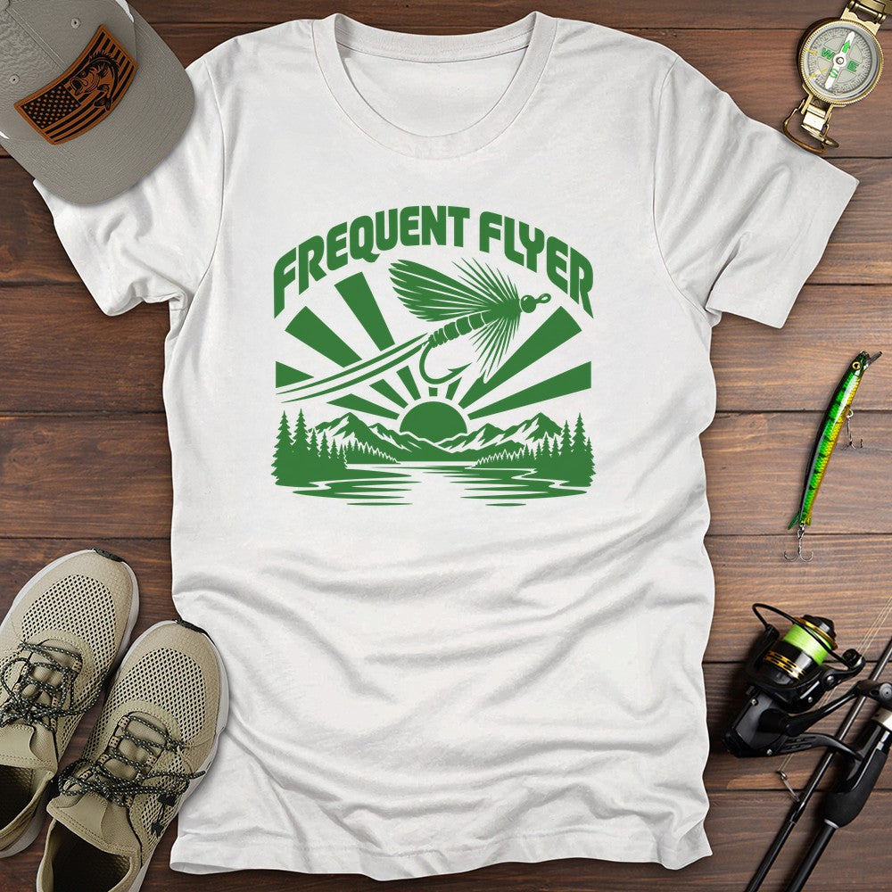 Frequent Flyer Vintage T Shirt Gift For Fishing Enthusiast