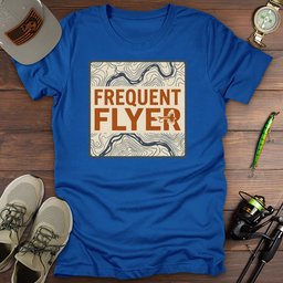 Frequenet Flyer Map T Shirt Gift For Fishing Enthusiast
