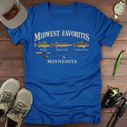 Midwest Favorite T Shirt Gift For Fishing Enthusiast