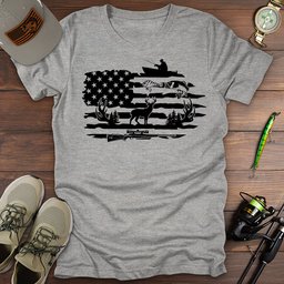 Outdoor Heritage USA T Shirt Gift For Fishing Enthusiast