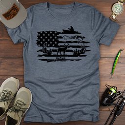 Outdoor Heritage USA T Shirt Gift For Fishing Enthusiast
