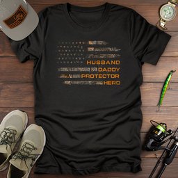 Husband Protector Hunting Camo T Shirt Gift For Fishing Enthusiast
