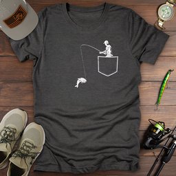 Fisherman Pocket T Shirt Gift For Fishing Enthusiast