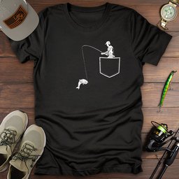 Fisherman Pocket T Shirt Gift For Fishing Enthusiast