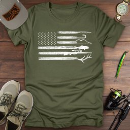 Fishing Hunting USA T Shirt Gift For Fishing Enthusiast