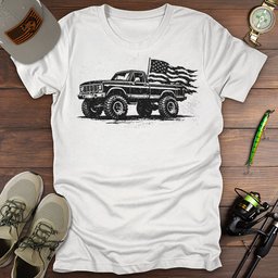 Liberty Truck T Shirt Gift For Fishing Enthusiast
