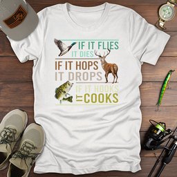 Hunt Fish Cook T Shirt Gift For Fishing Enthusiast