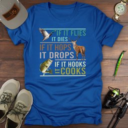 Hunt Fish Cook T Shirt Gift For Fishing Enthusiast